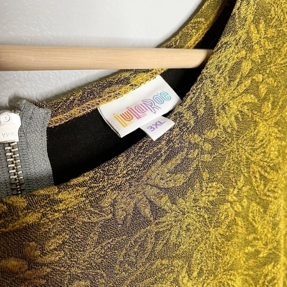 Lularoe Amelia gold/Black NWT Sz 3XL - Picture 6 of 8